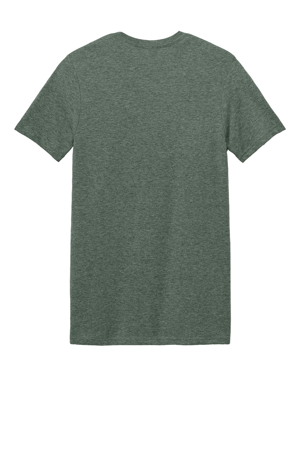 Gildan 64000 Mens Softstyle Short Sleeve Crewneck T-Shirt Heather Military Green Flat Back