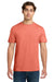 Gildan 64000 Mens Softstyle Short Sleeve Crewneck T-Shirt Heather Orange Model Front