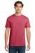 Gildan 64000 Mens Softstyle Short Sleeve Crewneck T-Shirt Heather Red Model Front