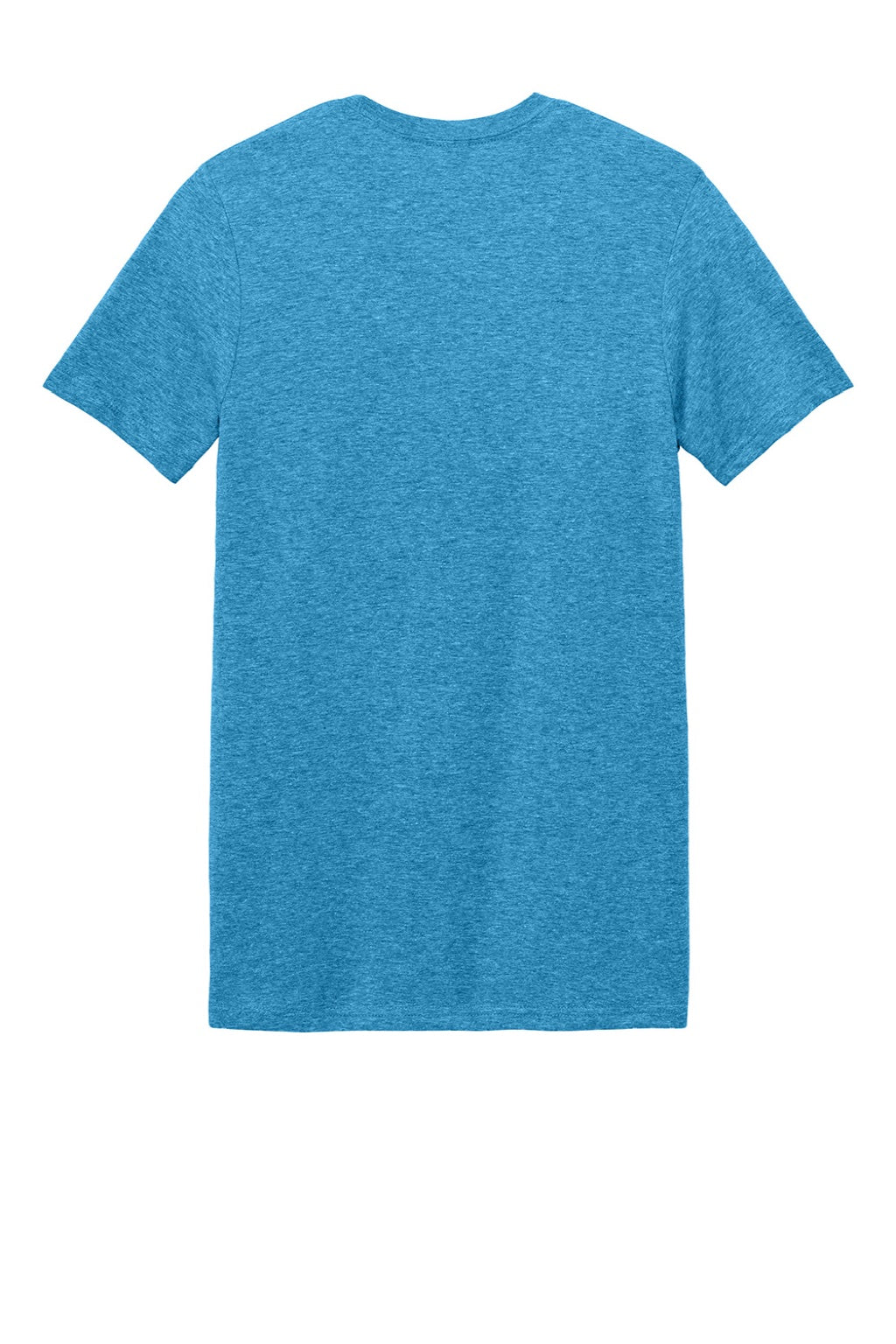 Gildan 64000 Mens Softstyle Short Sleeve Crewneck T-Shirt Heather Sapphire Blue Flat Back