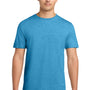 Gildan Mens Softstyle Short Sleeve Crewneck T-Shirt - Heather Sapphire Blue