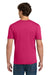 Gildan 64000 Mens Softstyle Short Sleeve Crewneck T-Shirt Heliconia Pink Model Back