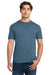 Gildan 64000 Mens Softstyle Short Sleeve Crewneck T-Shirt Indigo Blue Model Front