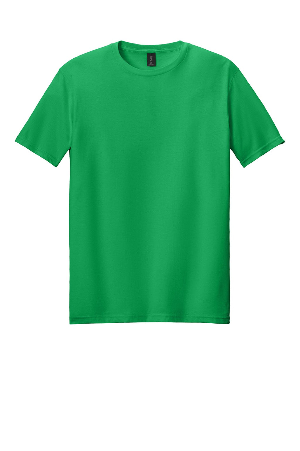 Gildan 64000 Mens Softstyle Short Sleeve Crewneck T-Shirt Irish Green Flat Front