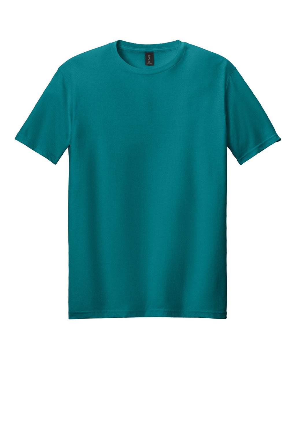 Gildan 64000 Mens Softstyle Short Sleeve Crewneck T-Shirt Jade Dome Green Flat Front