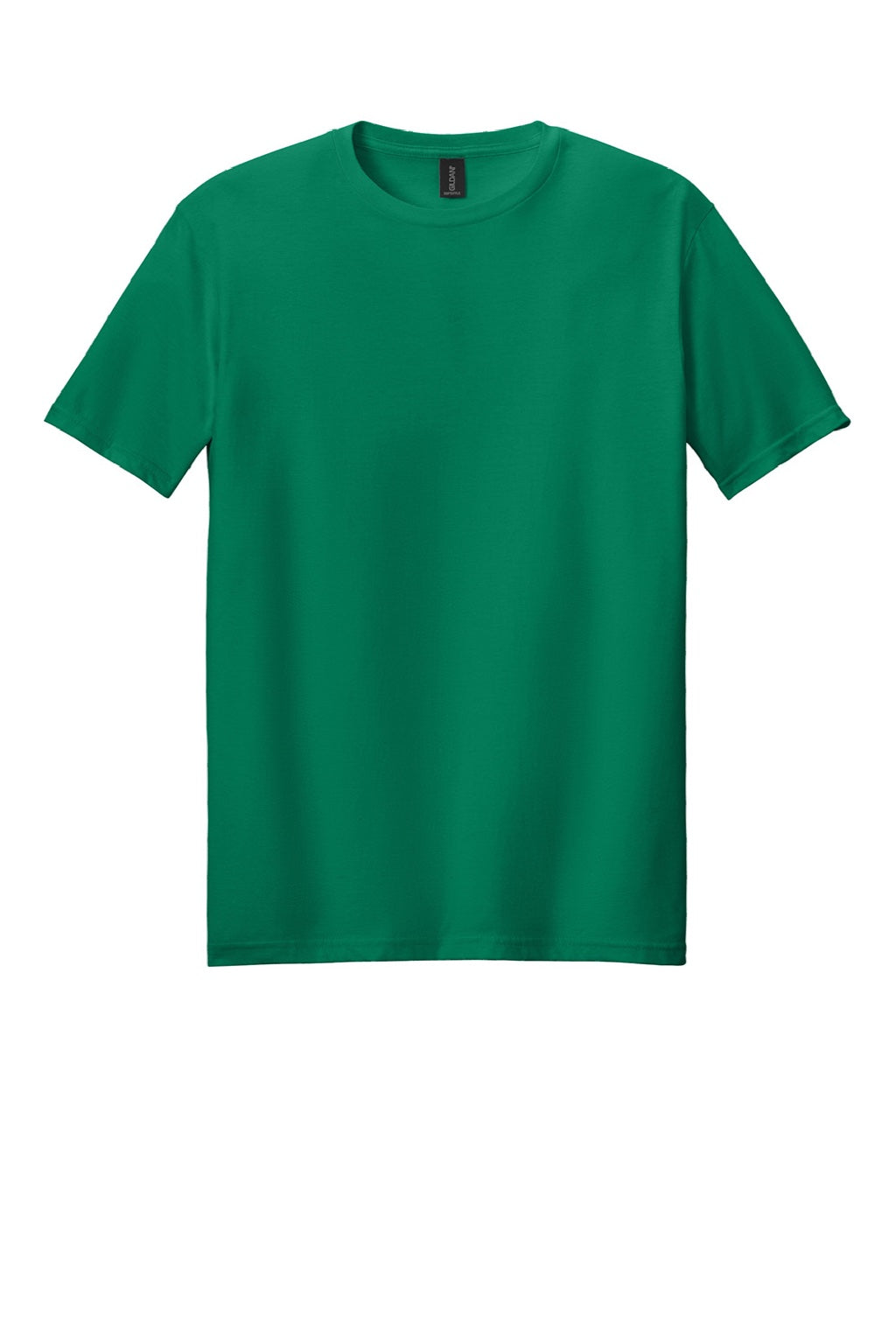Gildan 64000 Mens Softstyle Short Sleeve Crewneck T-Shirt Kelly Green Flat Front