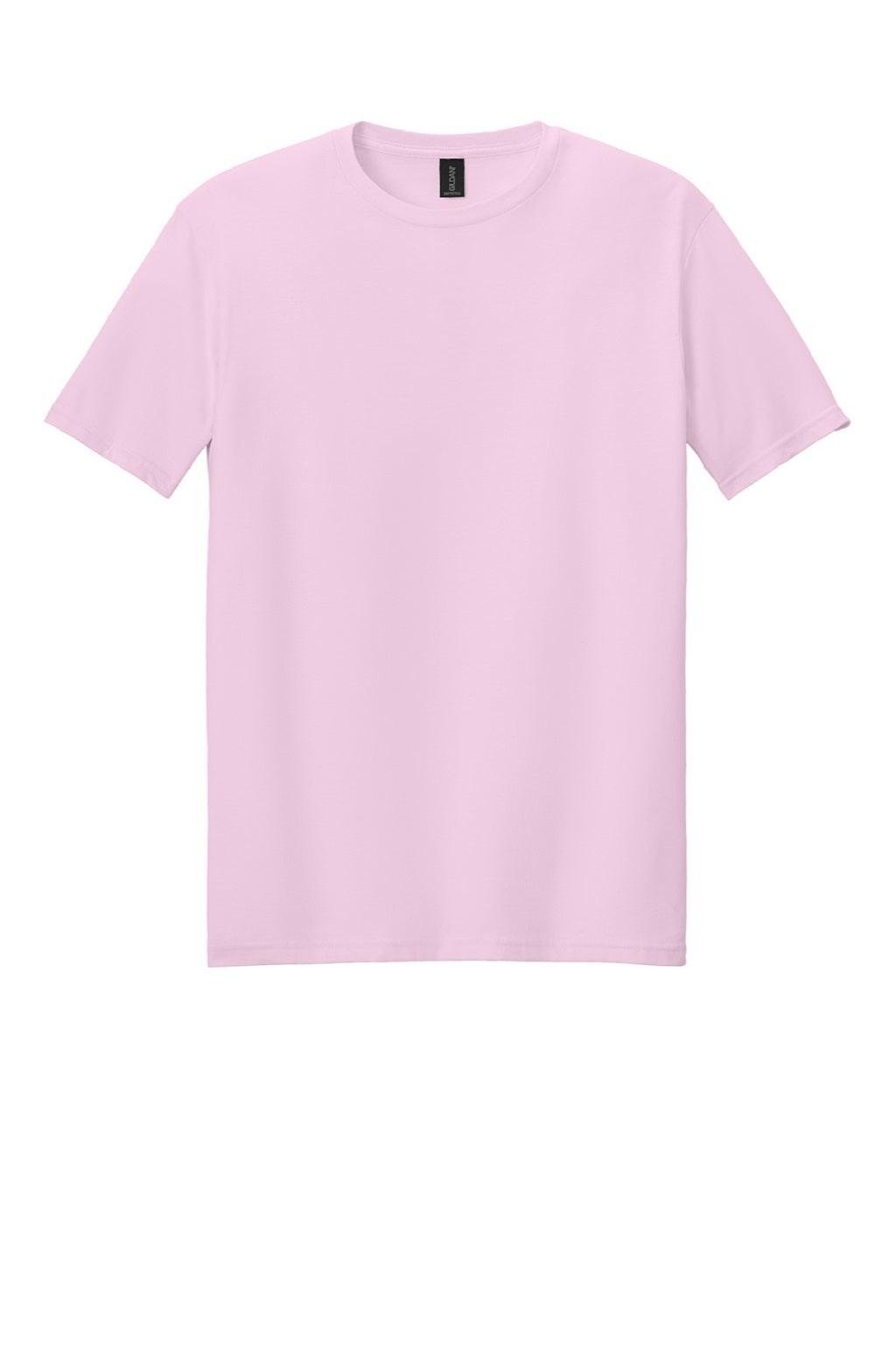 Gildan 64000 Mens Softstyle Short Sleeve Crewneck T-Shirt Light Pink Flat Front