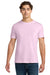 Gildan 64000 Mens Softstyle Short Sleeve Crewneck T-Shirt Light Pink Model Front