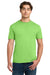 Gildan 64000 Mens Softstyle Short Sleeve Crewneck T-Shirt Lime Green Model Front