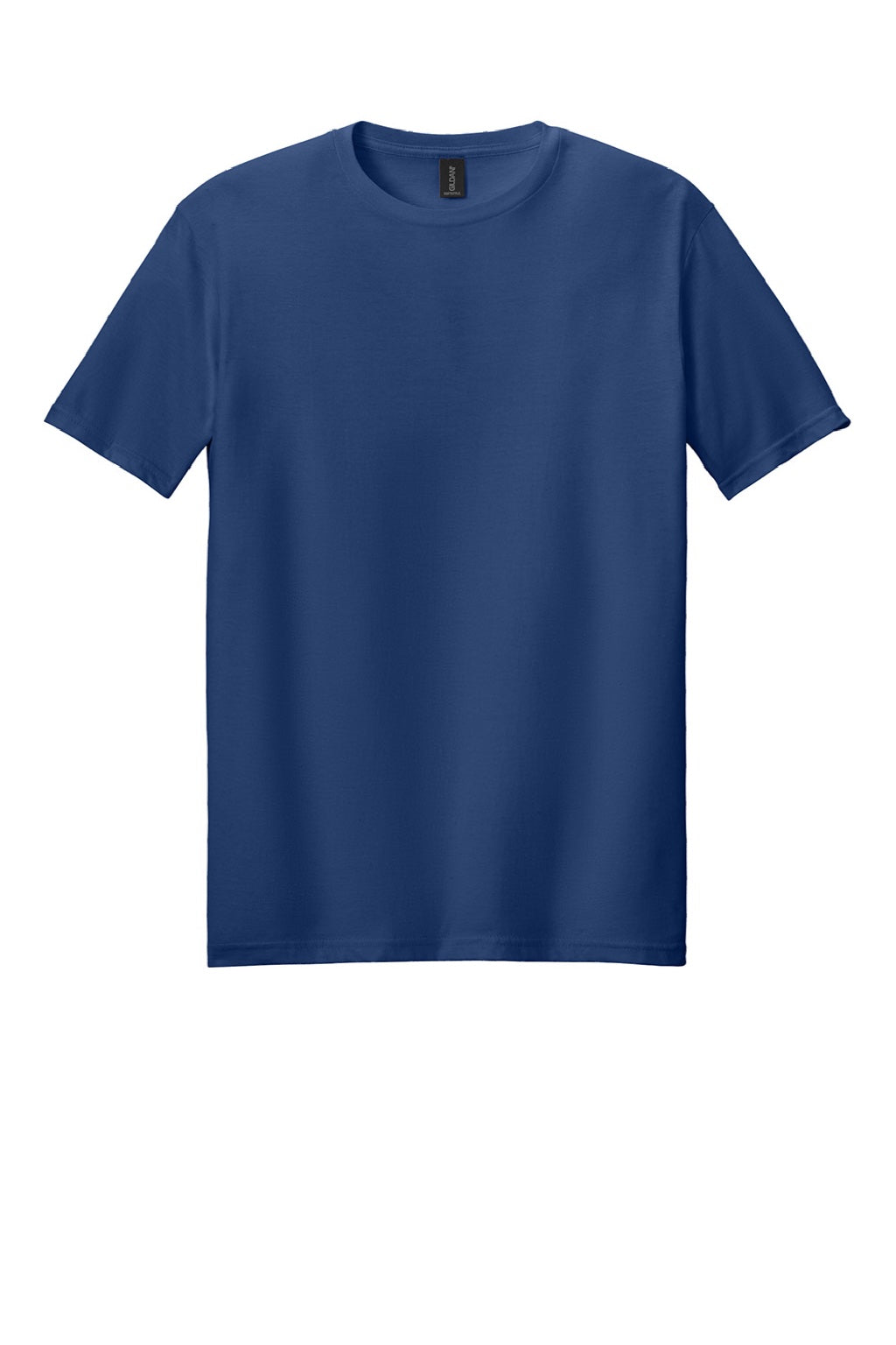 Gildan 64000 Mens Softstyle Short Sleeve Crewneck T-Shirt Metro Blue Flat Front