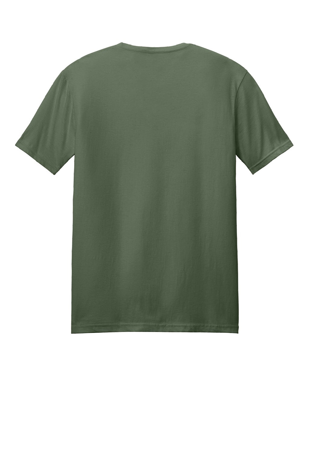 Gildan 64000 Mens Softstyle Short Sleeve Crewneck T-Shirt Military Green Flat Back