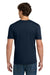 Gildan 64000 Mens Softstyle Short Sleeve Crewneck T-Shirt Navy Blue Model Back