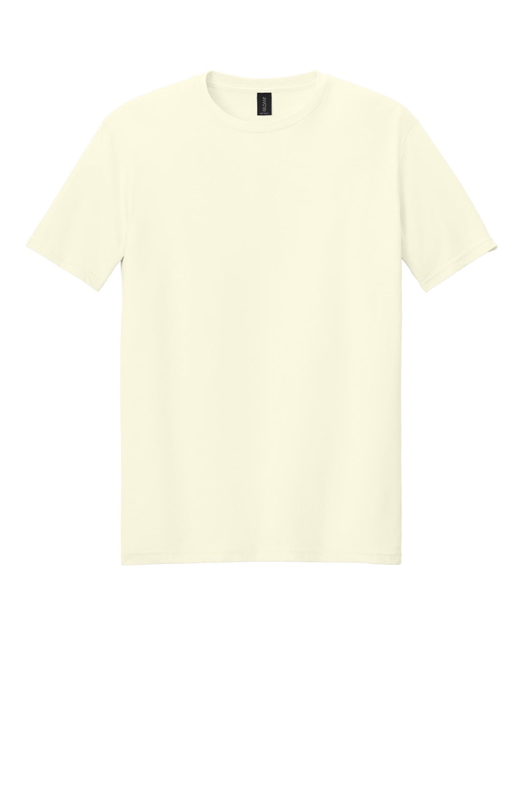 Gildan 64000 Mens Softstyle Short Sleeve Crewneck T-Shirt Off White Flat Front