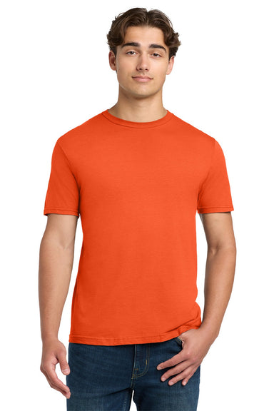 Gildan 64000 Mens Softstyle Short Sleeve Crewneck T-Shirt Orange Model Front