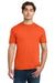 Gildan 64000 Mens Softstyle Short Sleeve Crewneck T-Shirt Orange Model Front
