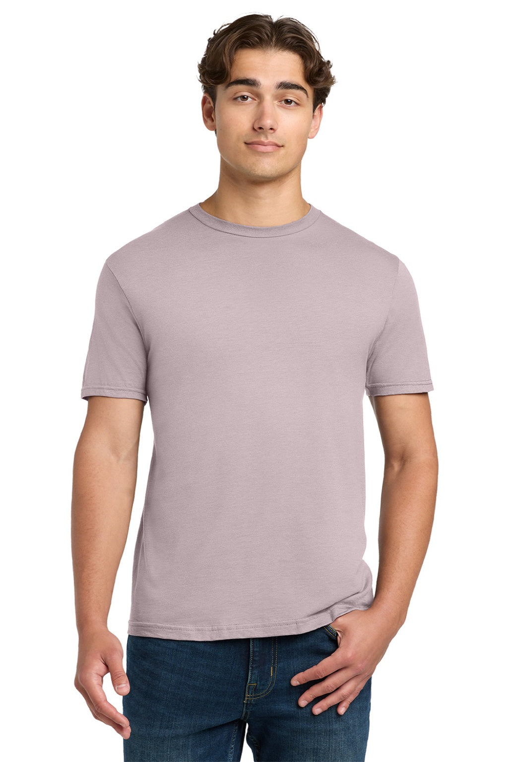 Gildan 64000 Mens Softstyle Short Sleeve Crewneck T-Shirt Paragon Model Front