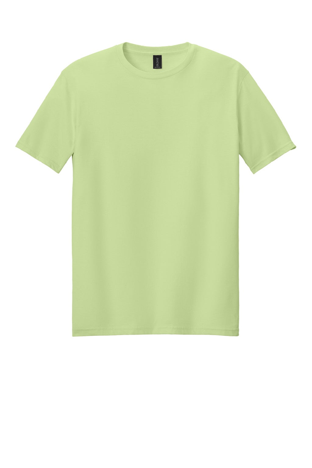 Gildan 64000 Mens Softstyle Short Sleeve Crewneck T-Shirt Pistachio Green Flat Front