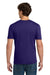 Gildan 64000 Mens Softstyle Short Sleeve Crewneck T-Shirt Purple Model Back