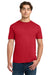 Gildan 64000 Mens Softstyle Short Sleeve Crewneck T-Shirt Red Model Front