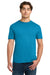 Gildan 64000 Mens Softstyle Short Sleeve Crewneck T-Shirt Sapphire Blue Model Front
