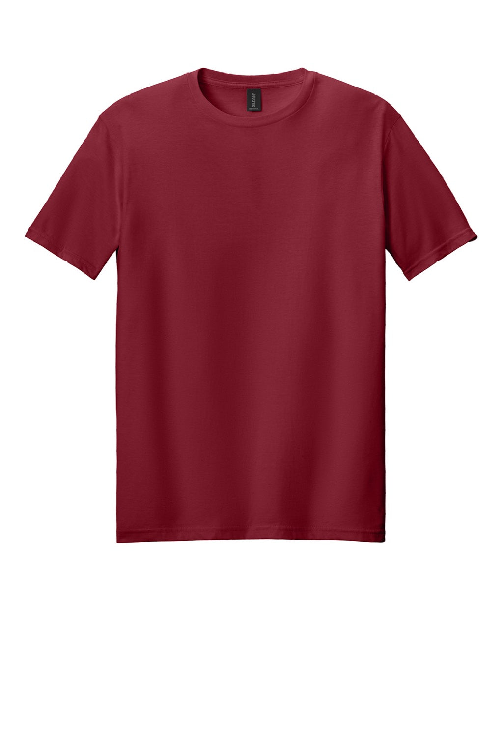 Gildan 64000 Mens Softstyle Short Sleeve Crewneck T-Shirt Cardinal Red Flat Front