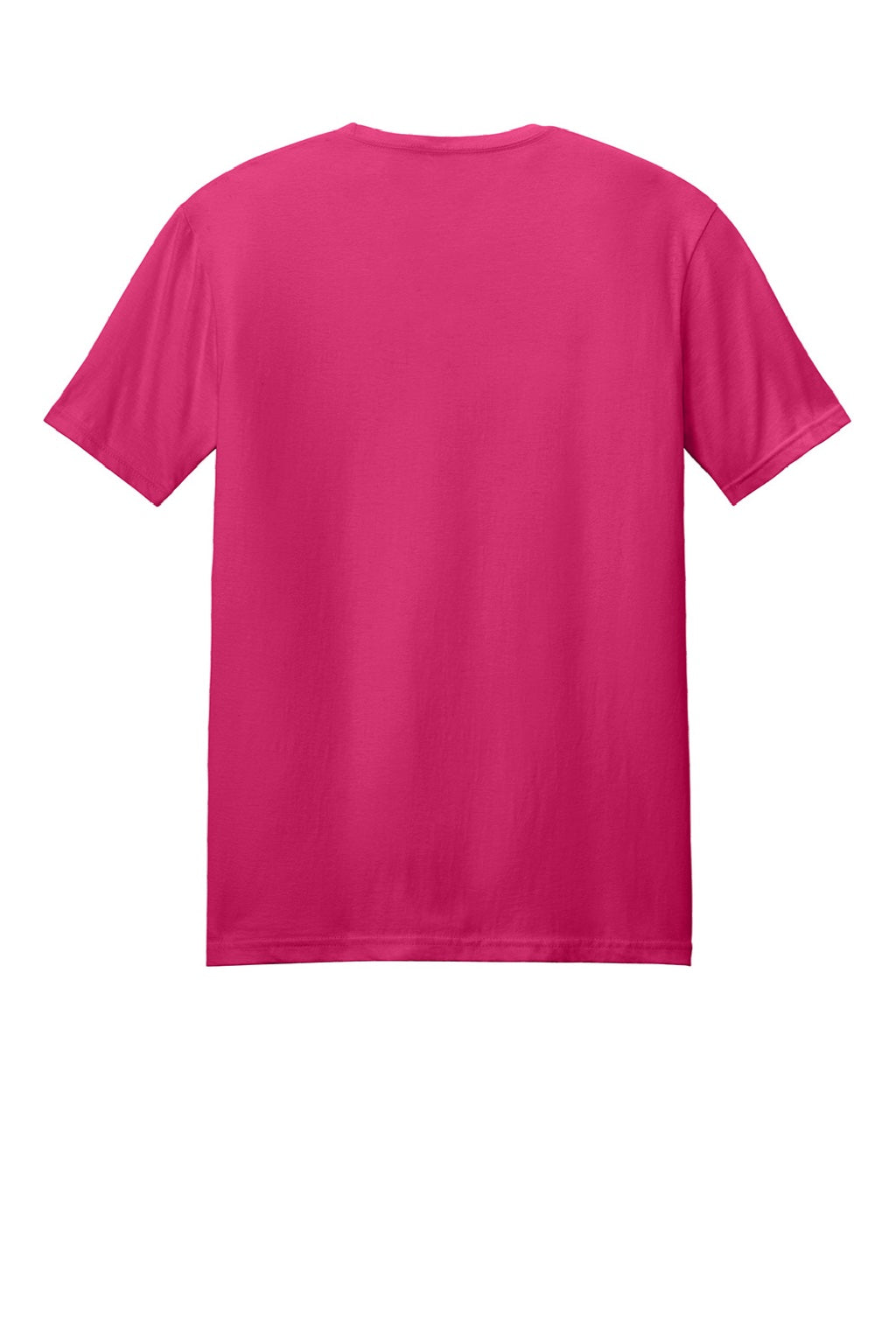 Gildan 64000 Mens Softstyle Short Sleeve Crewneck T-Shirt Heliconia Pink Flat Back