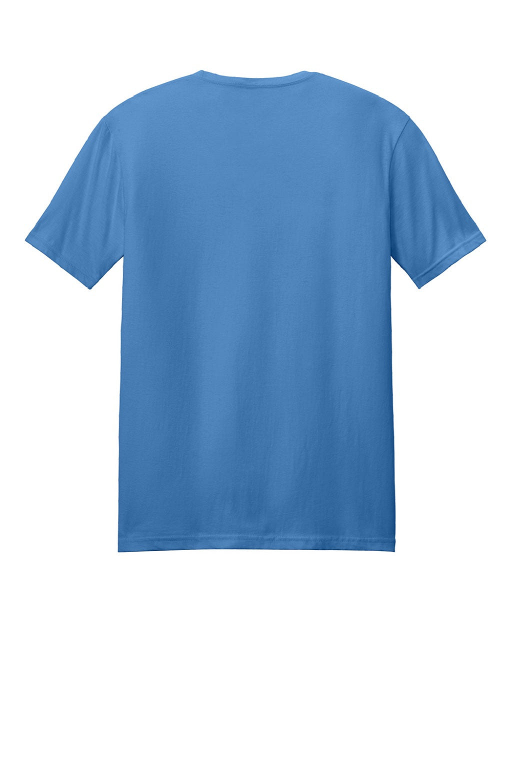 Gildan 64000 Mens Softstyle Short Sleeve Crewneck T-Shirt Iris Blue Flat Back