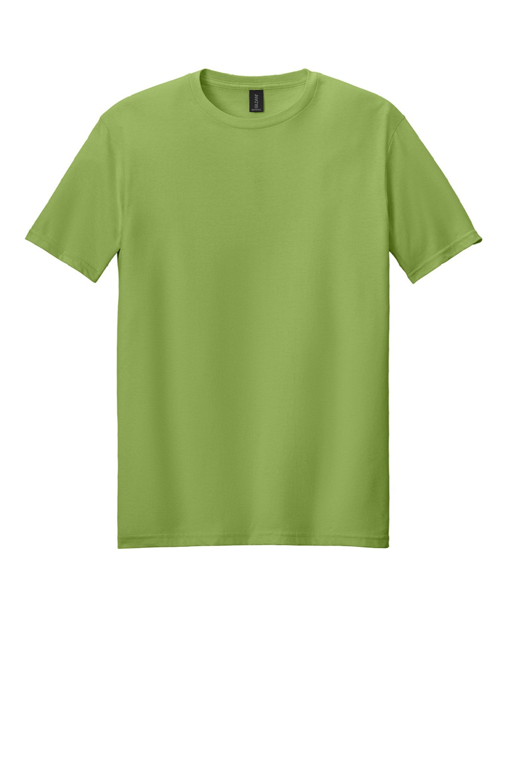 Gildan 64000 Mens Softstyle Short Sleeve Crewneck T-Shirt Kiwi Green Flat Front