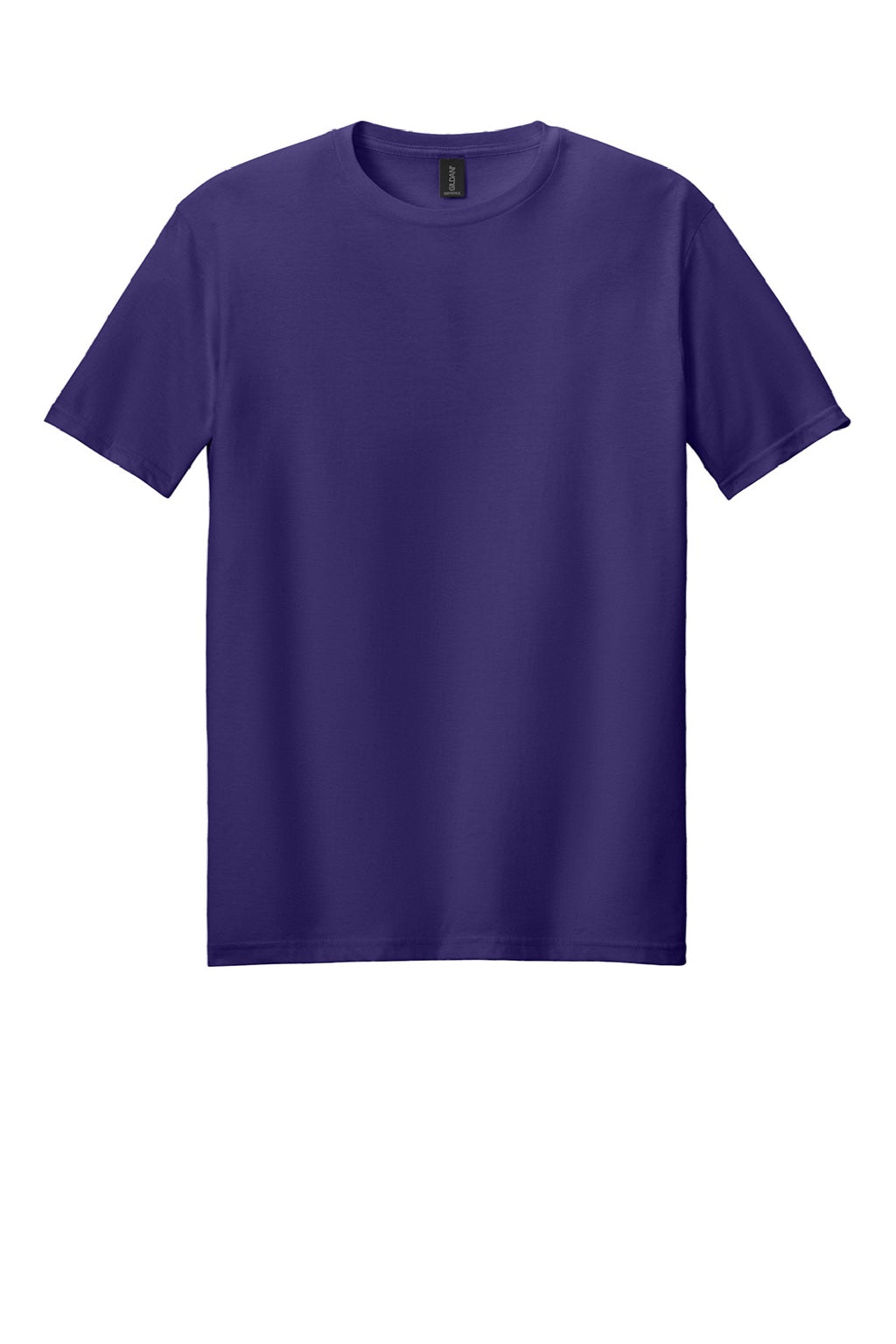 Gildan 64000 Mens Softstyle Short Sleeve Crewneck T-Shirt Purple Flat Front