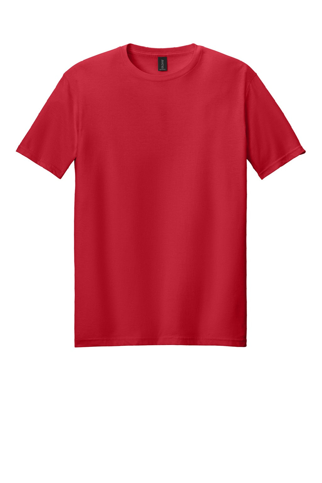 Gildan 64000 Mens Softstyle Short Sleeve Crewneck T-Shirt Red Flat Front