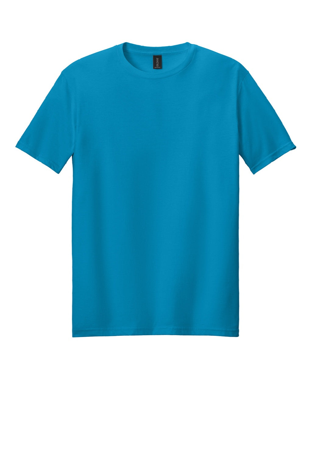 Gildan 64000 Mens Softstyle Short Sleeve Crewneck T-Shirt Sapphire Blue Flat Front