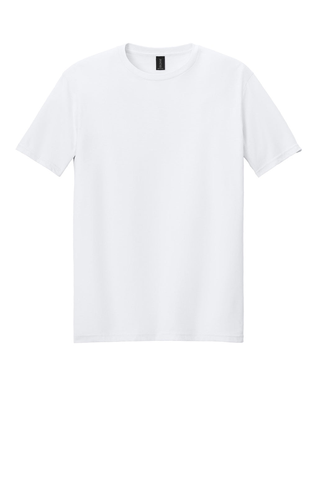 Gildan 64000 Mens Softstyle Short Sleeve Crewneck T-Shirt White Flat Front