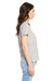 Bella + Canvas BC6400CVC/6400CVC Womens CVC Short Sleeve Crewneck T-Shirt Heather Cool Grey Model Side