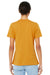 Bella + Canvas BC6400CVC/6400CVC Womens CVC Short Sleeve Crewneck T-Shirt Heather Mustard Yellow Model Back