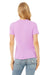 Bella + Canvas BC6400CVC/6400CVC Womens CVC Short Sleeve Crewneck T-Shirt Heather Prism Lilac Purple Model Side