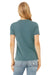 Bella + Canvas BC6400CVC/6400CVC Womens CVC Short Sleeve Crewneck T-Shirt Heather Deep Teal Model Back