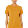Bella + Canvas Womens CVC Short Sleeve Crewneck T-Shirt - Heather Mustard Yellow