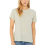 Bella + Canvas Womens CVC Short Sleeve Crewneck T-Shirt - Heather Prism Natural