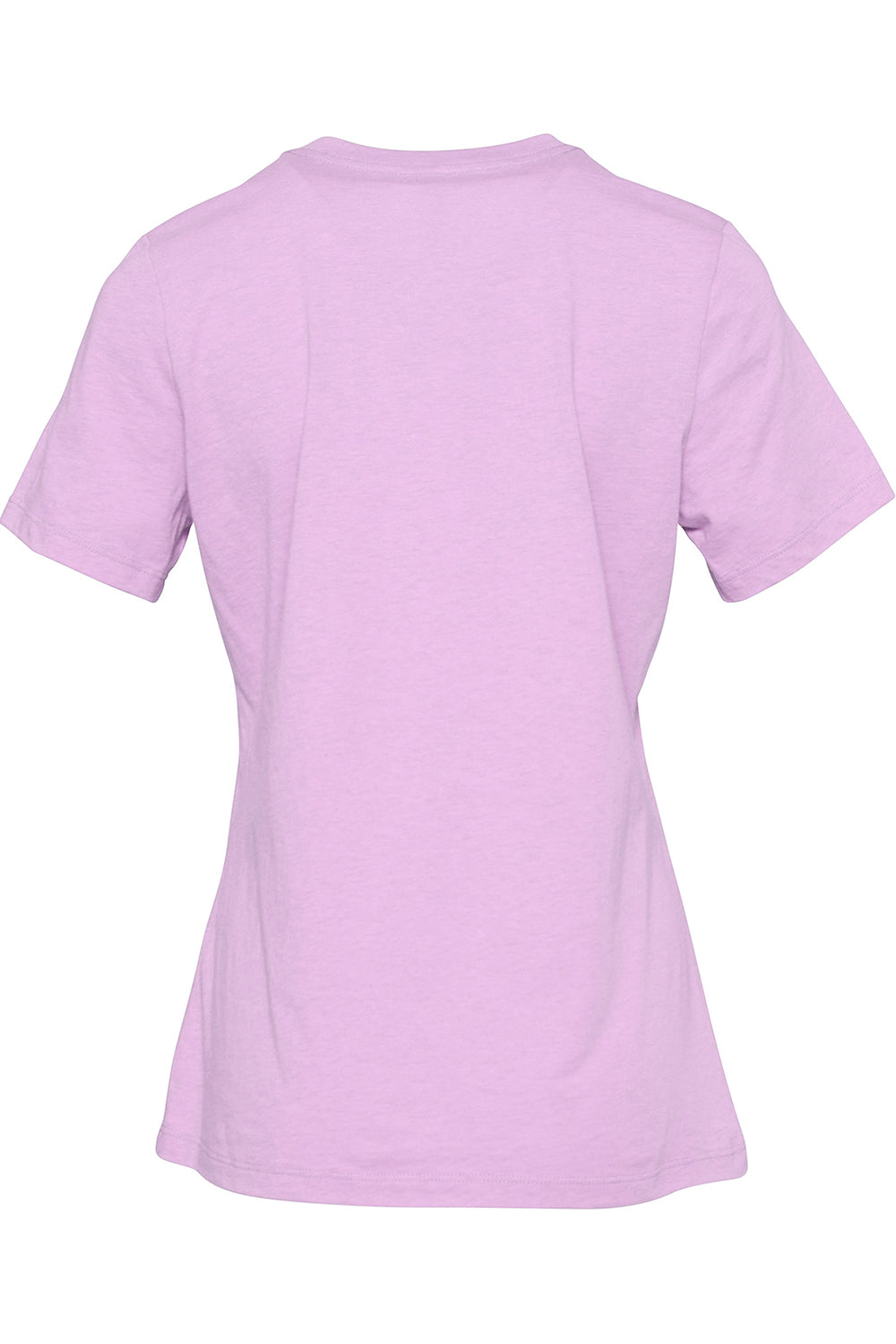 Bella + Canvas BC6400CVC/6400CVC Womens CVC Short Sleeve Crewneck T-Shirt Heather Prism Lilac Flat Back