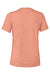 Bella + Canvas BC6400CVC/6400CVC Womens CVC Short Sleeve Crewneck T-Shirt Heather Sunset Orange Flat Back