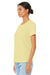 Bella + Canvas BC6400CVC/6400CVC Womens CVC Short Sleeve Crewneck T-Shirt Heather French Vanilla Model 3Q