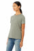 Bella + Canvas BC6400CVC/6400CVC Womens CVC Short Sleeve Crewneck T-Shirt Heather Stone Model 3Q