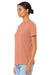 Bella + Canvas BC6400CVC/6400CVC Womens CVC Short Sleeve Crewneck T-Shirt Heather Sunset Red Model 3Q