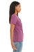 Bella + Canvas BC6400CVC/6400CVC Womens CVC Short Sleeve Crewneck T-Shirt Heather Magenta Model Side