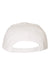 Yupoong Hats YP5089/5089M Mens Adjustable Hat White Flat Back