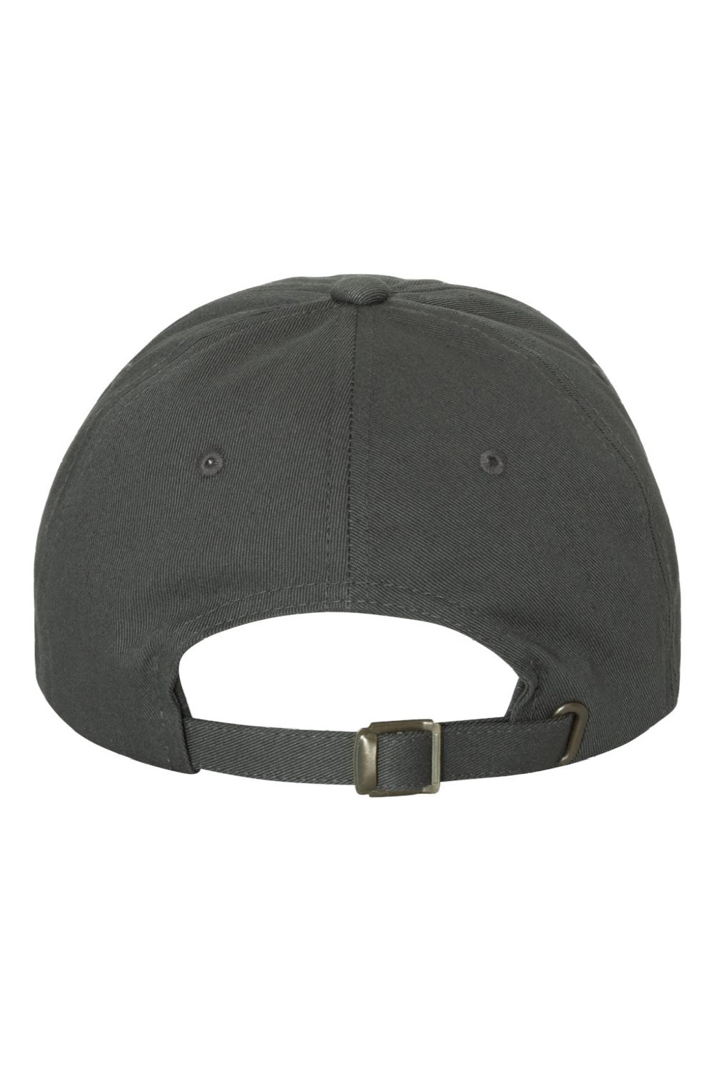 Yupoong Hats 6245CM Mens Classic Adjustable Dad Hat Dark Grey Flat Back