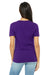 Bella + Canvas BC6405/6405 Womens Relaxed Jersey Short Sleeve V-Neck T-Shirt Team Purple Model Back