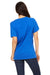 Bella + Canvas BC6405/6405 Womens Relaxed Jersey Short Sleeve V-Neck T-Shirt True Royal Blue Model Back