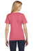 Bella + Canvas BC6415/6415 Womens Short Sleeve V-Neck T-Shirt Red Model Back