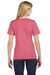 Bella + Canvas BC6405/6405 Womens Relaxed Jersey Short Sleeve V-Neck T-Shirt Red Triblend Model Back